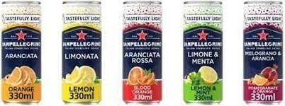 San Pellegrino Tastefully Light Italian Sparkling Fruit Juice Drink 24x330ml (Mixed Variety Pack)