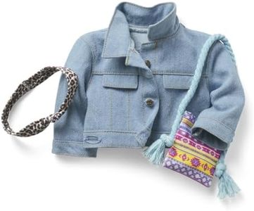 American Girl Truly Me Show Your Artsy Side Accessories for 18-inch Dolls with Jean Jacket, Purse and Headband