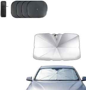Car Windshield Sun Shade Umbrella with 4 Side Window Sun Shades, 2026 Upgraded Foldable Front Windshield Sun Shade for Hot Weather, Compact Umbrella Windshield Sun Shade for Car Owners,Large Set