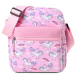Kids Purse for Girls,VASCHY Lightweight Small Messenger Shoulder Bag Gift Present for Preteen/Teen Little Children Unicorns