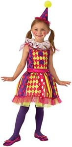 Rubie's Girl's Opus Collection Bright Clown Costume, Multicolor, Large