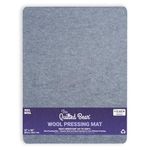 The Quilted Bear 12" x 18" Wool Pressing Mat - Thick Felted Wool Ironing Mat for Quilting, Portable Ironing Pad for Sewing, Patchwork, Appliqué, Crafting and Table Pressing