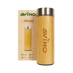 AVINO Pure Vacuum Insulated Stainless-Steel Water Bottle | Wide Mouth Sleek and Practical Capacity (500 ML)