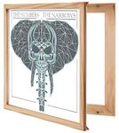 KAIU Vinyl Frame – Solid Wood and Clear Acrylic Wall Mount for Album Cover and Record Display - Frames for 12 Inch LP - Natural