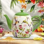 Certified International Hummingbirds Teapot, 40 oz, Multicolor