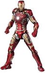 ThreeZero Avengers: The Infinity Saga: Iron Man MK XLIII (Battle Damage) 1:12 Scale DLX Collectible Figure, Multicolor (3Z03650W0)