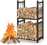 Firewood Rack Indoor, Portable 2 Ti