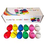 Clifton Plastic Egg Shakers Set 12 Pcs Percussion Musical Shaker