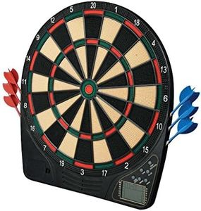 Franklin Sports Electronic Dart Board Sets - Soft Tip Electric Dartboard With Digital Scoreboard - (6) Darts Included, 15"