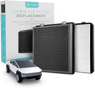 Lectron Cabin Air Filter Replacement Compatible with Tesla Cybertruck - H13 HEPA Filter with Activated Carbon (1-Pack)