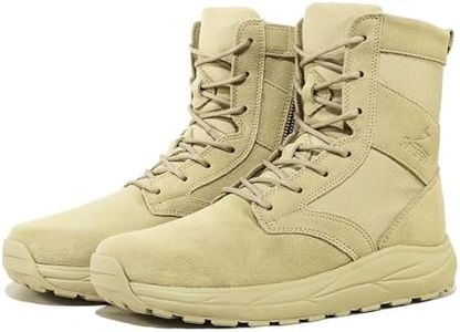 Soulsfeng Women's Tactical Boots 5.5 Lightweight Side Zipper Combat Hiking Desert Military Work Boots