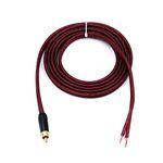 MEIRIYFA Speaker Cable to RCA Plug, Bare Wire Speaker Wire to RCA Plug, Replace RCA Plug Connector Adapter to Bare Wire Open Audio Video RCA Cable Repair Speaker Cord (RCA Male)