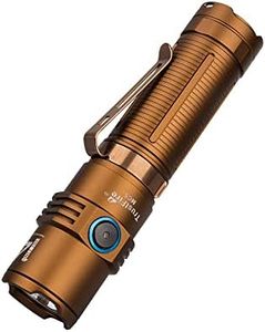 TrustFire MC5 Linterna, Linterna Led Recargable de 3300 Lúmenes, Más Brillante Linterna Táctica, Linternas LED Alta Potencia IPX8 Impermeable, Linterna de Caza con 5 Modos - Desierto Amarillo