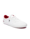 U.S. POLO ASSN. Mens Britt Off White Sneaker - 8 UK (2FD22584A01)