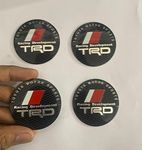 AUTO MT 4pcs TRD TRDSPORT Sign Emblem Car Wheel Center Hub Cap Caps Badge Sticker Decal 56mm 2INCH (TRD TRDSPORT 4PC Wheel Center Sticker)