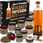 Whiskey Infusion Kit + Wood Chips (Fruit 4-Pack) - Mixology-Set for Bartender - Whisky, Bourbon, Vodka Gift for Men - DIY Kits for Adults - Bartender Kit - Valentine Whiskey Gifts for Men and Women