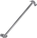 SparkPod Shower Head Extension Arm - 16" Solid Brass Shower Arm Extension with Universal Connection to Showerheads - Easily Adjustable Shower Arm for Rain Showerheads (Charcoal Grey)