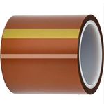 DAOKAI 100mm x 33m(108ft) High Temperature Tape High Temp Tape Polyimide Heat Resistant Tape Thermal Tape Kapton Tape for Masking/Solder / 3D Printers/Battery