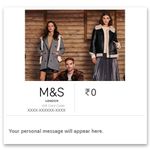 Marks & Spencers E-gift Card - Flat 10% Off - Redeemable in store