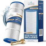 LACQUA Pool Filter Cartridge LQ50 50 SqF Replaces Hayward C500, CX500-RE, PA50, PP-A11, Unicel C-7656, FC-1240. Hose Nozzle Included
