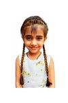 AK-Store Plastic Long Hair Pigtail Plait Braid Headband Wig, Artificial Hair Choti Headband, Fancy Dress Hair for Girls Kids Birthday Party (Brown, Long)