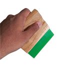 Phoenix enterprise Squeegee Heavy Wooden Body with Nylon Rubber for Screen Printing,applying Glass Films, Vinyl Install and for Glass Cleaning. (4 inch)