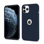 Pikkme Back Cover | Full Camera Protection | Raised Edges | Super Soft Silicone | Bumper Case for iPhone 11 Pro Max (Dark Blue)