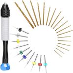 Micro Drill Bits Set with Pin Vise 