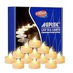 AGPtEK Tea Lights,100 Pack Flameles