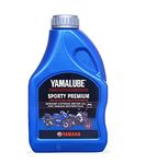 Yamaha Yamalube Sport Motorcycle Premium 10W40 4 Stroke Fully Synthetic Engine Oil for R15 and MT15, 1L (90793AD41100)