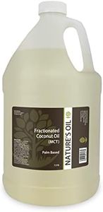 Nature's Oil Fractionated Coconut Oil (MCT Oil) Oil Gallon for Aromatherapy, Massage, Diluting Essential Oils, Hair & Skin Care Moisturizer & Softener