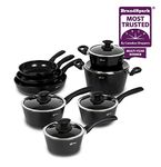 Lagostina L502613613 Endura Ceramic Non-Stick 13 Pieces pots and Pans Cooking Sets, All Heat hobs Including Induction, PFOA and PTFE Safe