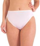 Fruit of the Loom Women's 6 Pack Microfiber Hi-Cut Panties, Multi, 6