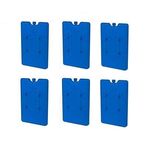 KMOTID Reusable Slim & Long Lasting Freezer Ice Blocks Packs Space Saving Ice Blocks for Lunch Bags/Boxes, Cooler Bagpack, Camping, Beach, Picnics, Fishing and More Pack-(6)