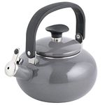 Kenmore 137408.01 Broadway Tea Kettle, Enamel on Steel, Graphite Gray