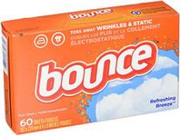 BOUNCE Dryer Sheet Refresh Breeze, 60 Count