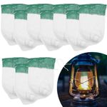 Gjinxi 10PCS Lanterns Mantles, Propane Lantern Mantles, Gas Lamp Mantles, String Tie Lantern Mantles, Gas Lantern Mantles, Gas Lantern Covers for Fueled Lanterns, Outdoor Camping Lantern Mantles