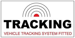 Pack of 2 Tracking Vehicle Tracking Tracker System Fitted Self Adhasive Vinyl Car Ster Decals Ideal for Window or Dashboard