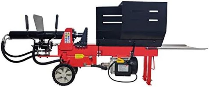 CROSSFER® Fendeur de bois couché, 8 tonnes, fendeur de bois électrique, 230 V, fendeur de bois hydraulique, de qualité supérieure, 8 tonnes (230 V))