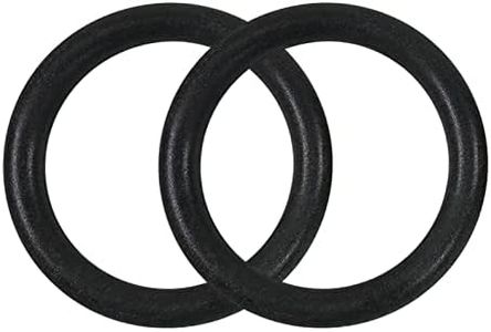 F Fityle 2 Anillos de Gimnasia, Anillos de Ejercicio, Accesorio de Barra para Hombres y Mujeres, Anillos Antideslizantes, Anillos de Entrenamiento para, Negro