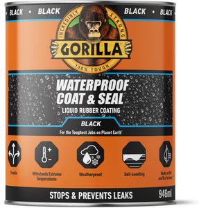 Gorilla Waterproof Coat, Black, 946ml – Durable Protective Sealant