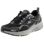 Skechers Men's GOrun Consistent - Performance Athletic Workout Running Walking Shoe Sneaker with Air Cooled Foam, Black/Grey, 13 X-Wide