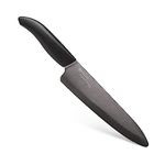 Kyocera Revolution Series 7-Inch Professional Chef's Knife, Black Blade