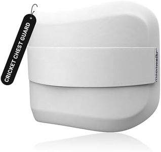 moonwalkr Cricket Chest Guard Protective Gear for Batters (5'4" - 6'6") Lightweight Cricket Equipment Maximum Protection Durable Chest Guard for Players (White, Adult)