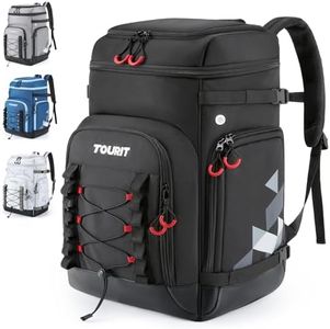 TOURIT Ski Boot Bag for Men Women, 55L Ski Backpack for Ski Helmet, Snowboard Backpack for Skiing accessories