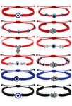 Evil Eye Bracelets for Women Men Red String Bracelets Adjustable Red Black Ojo Protection Bracelets for Women Jewelry Christmas Gifts for Teen Girls