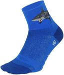 DEFEET Men's Aerator Attack Sock, Blue, Large