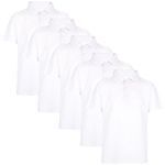 A2Z 4 Kids Girls Boys Polo T Shirts Plain Summer Tank Top & Tees Fashion - PL Polo T Shirt White 5 Pack 11-12