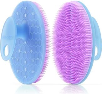 INNERNEED Magnetic Silicone Body Scrubber for Shower – Soft, Hygienic Exfoliating Body Brush with Magnetic Core for Daily Cleansing, Circulation & Skin Vitality (Purple)