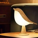 VoMii Touch Control Table Lamp, Dimmable Brid Lamp, Bedside Lamps, Nightstand Lamps, Night Light, Portable USB Rechargeable Table Lamp LED (Yellow)